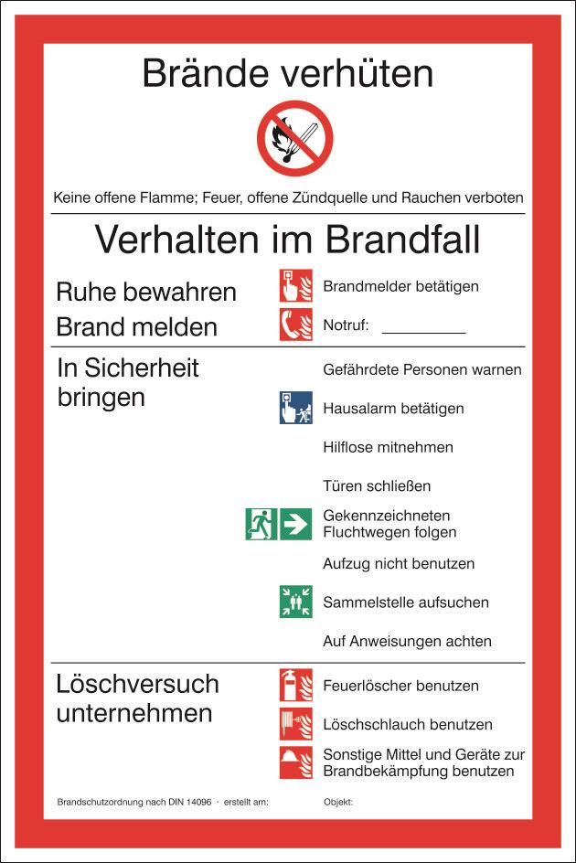 Brandschutzordnung Teil A