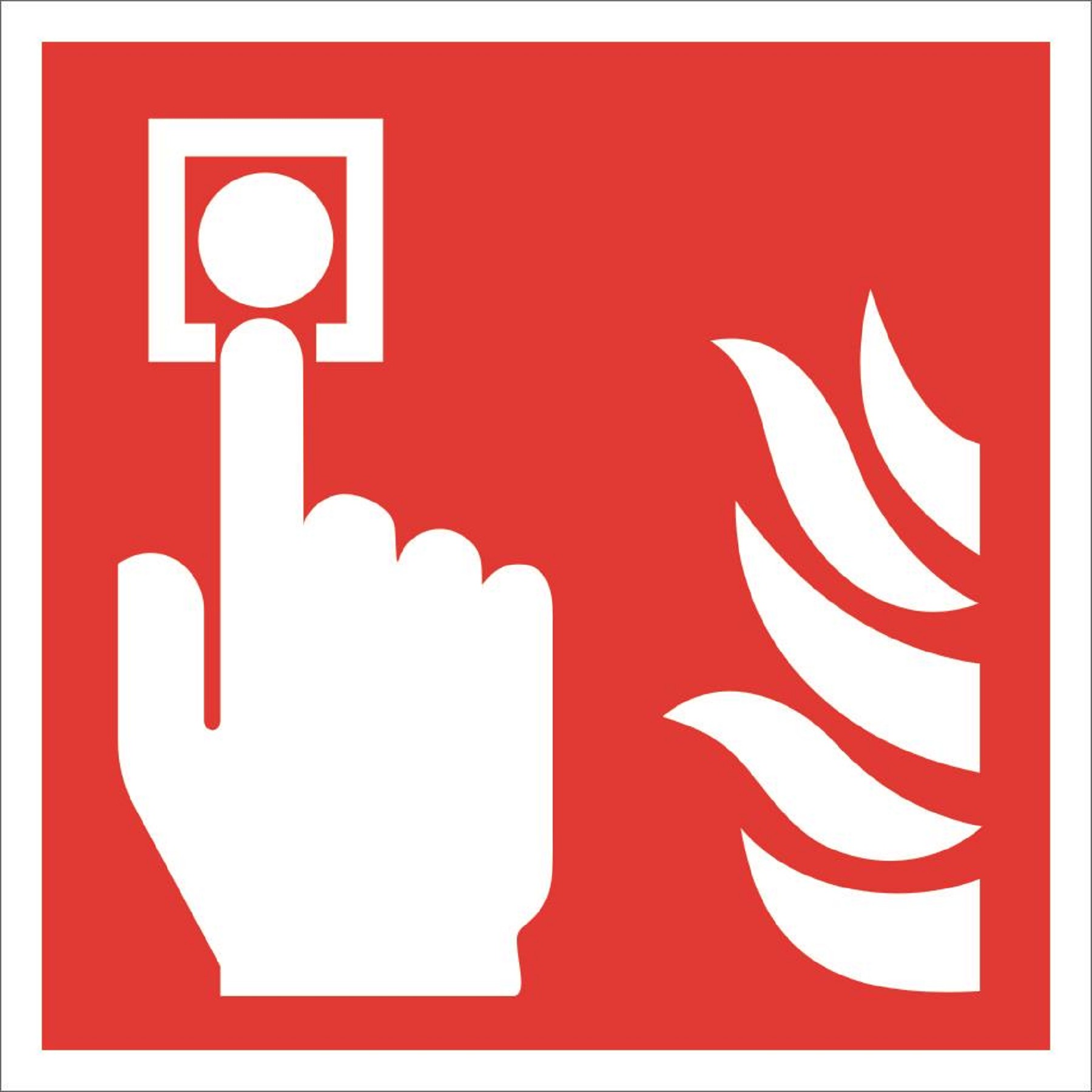 Int. Brandschutzkennzeichnung Brandmelder ASR A1.3