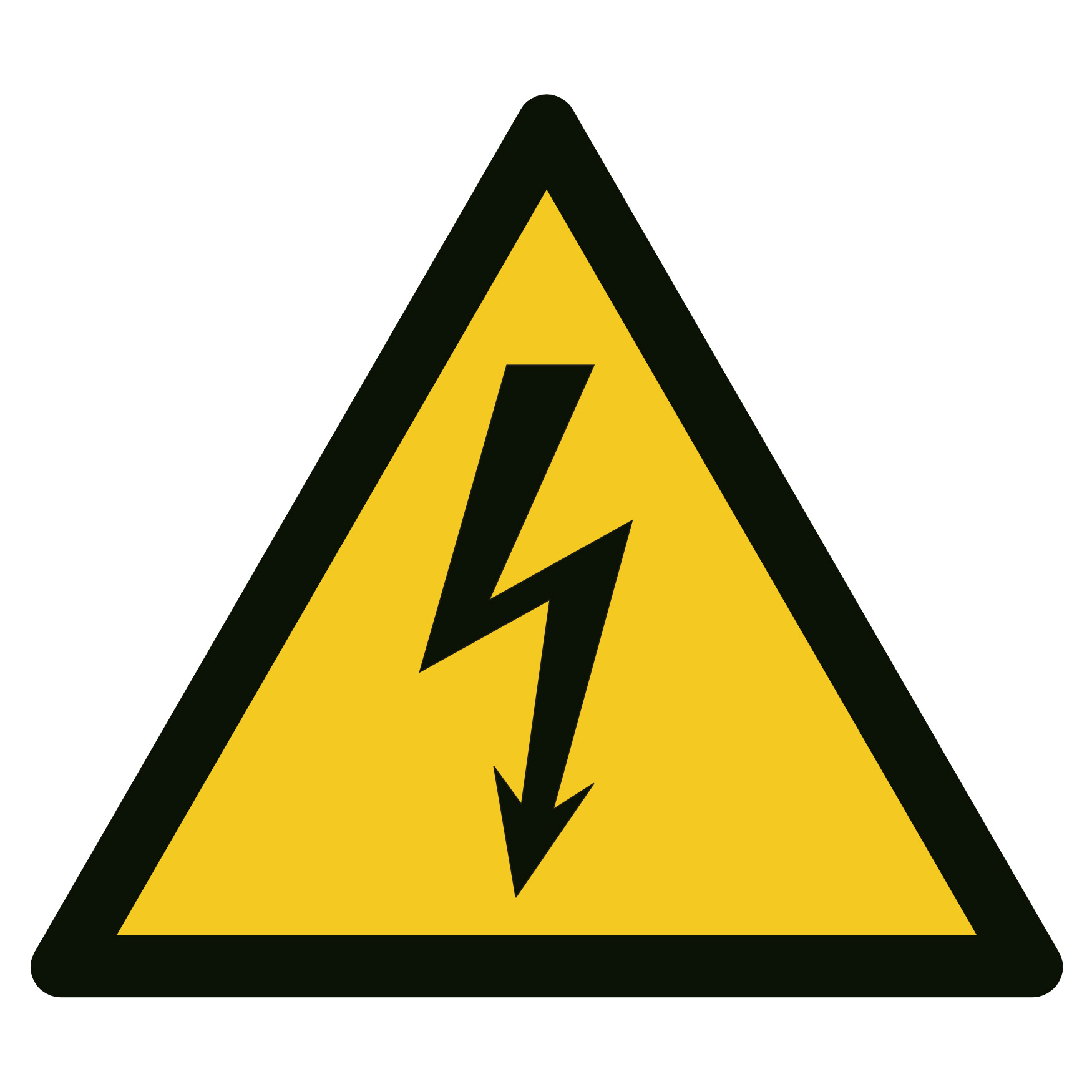 Warnung vor elektrischer Spannung ⌀ 10 cm