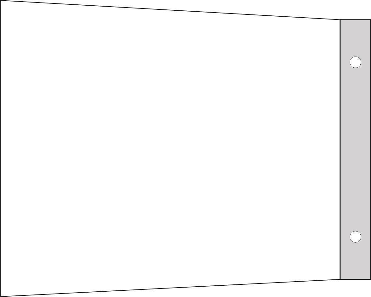 Fahnenschild blanko