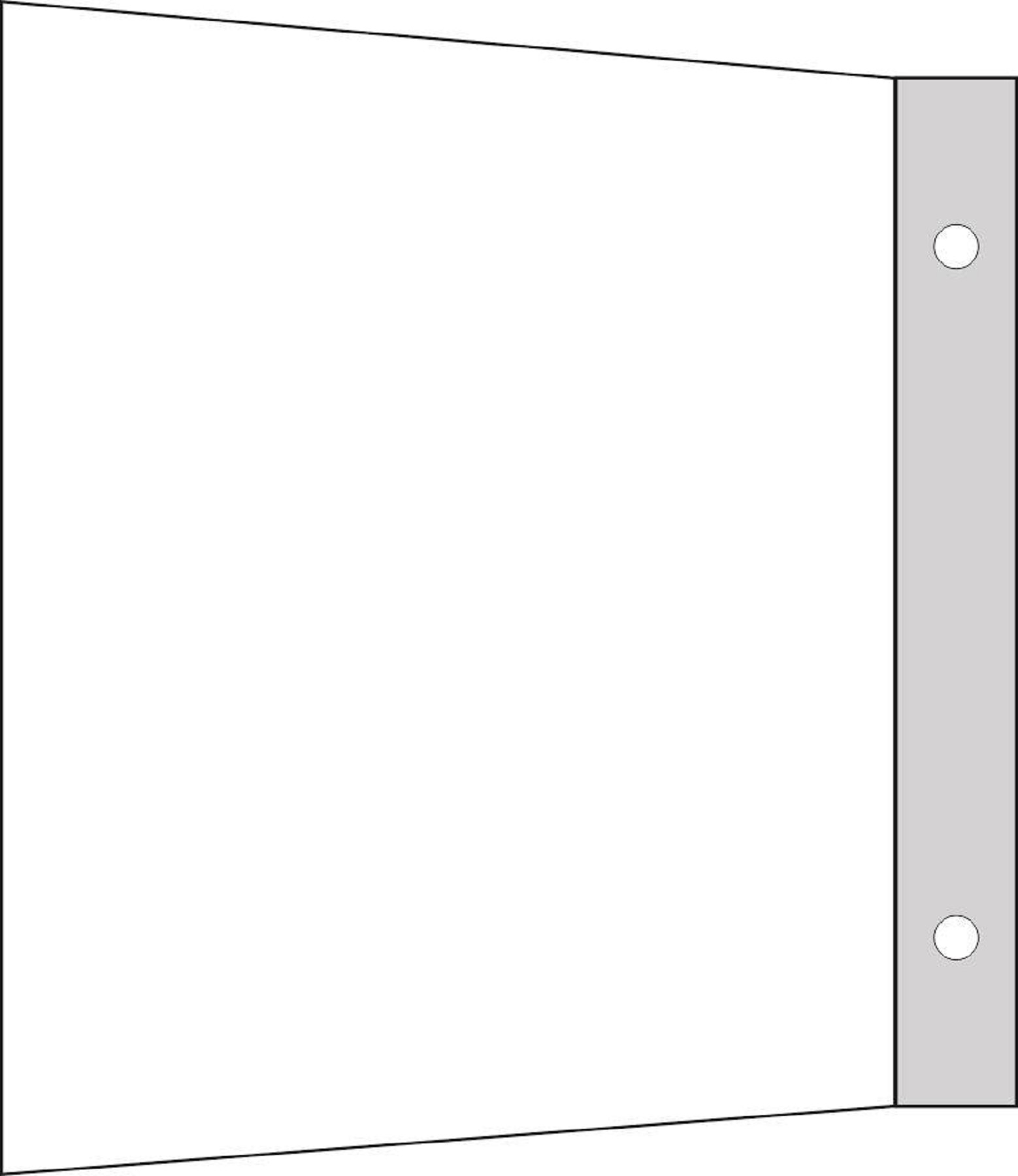 Fahnenschild Quadrat blanko Wand Fahnenschild Quadrat blanko Wand