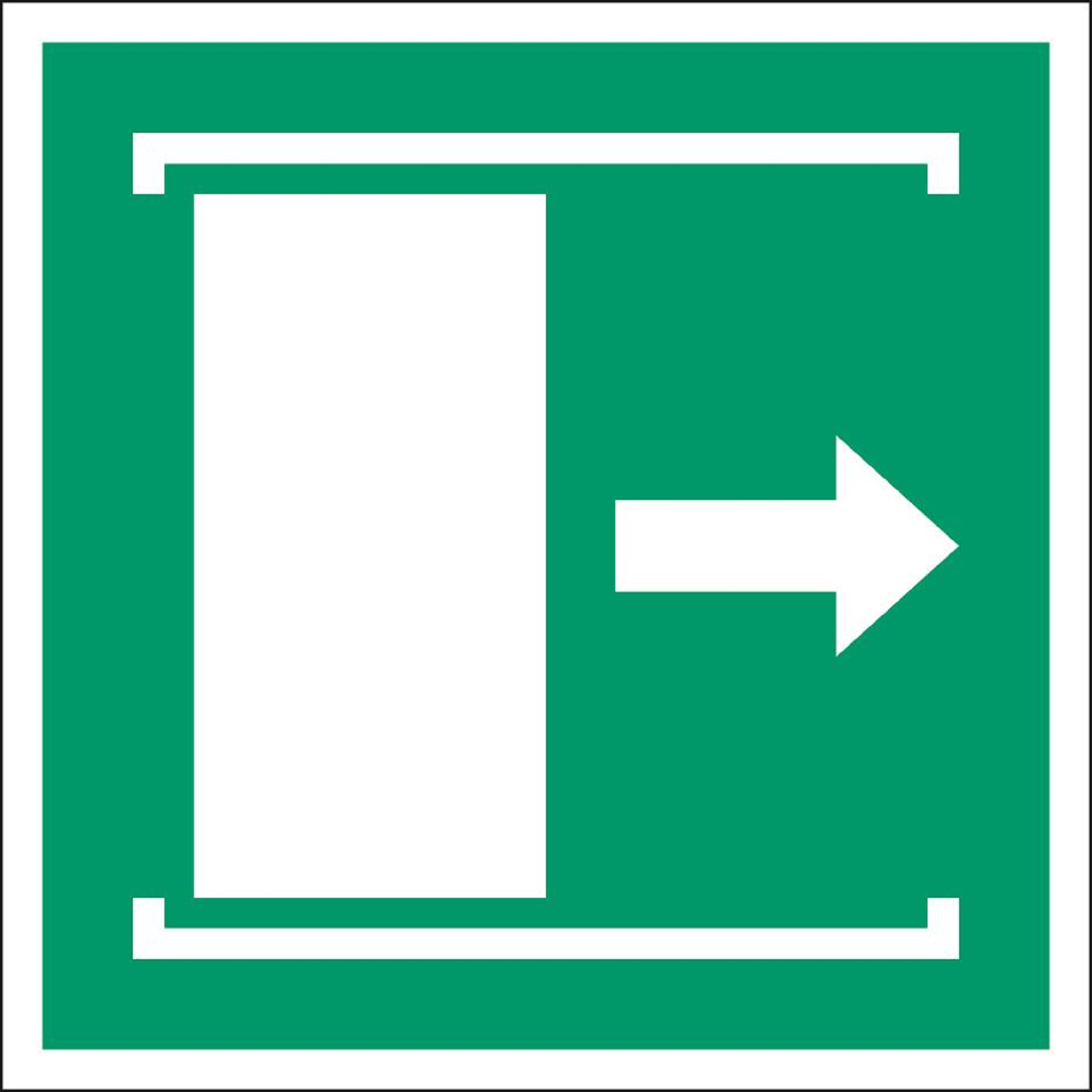 Schiebetür öffnet nach rechts ISO 7010 Schiebetür öffnet nach rechts ISO 7010
