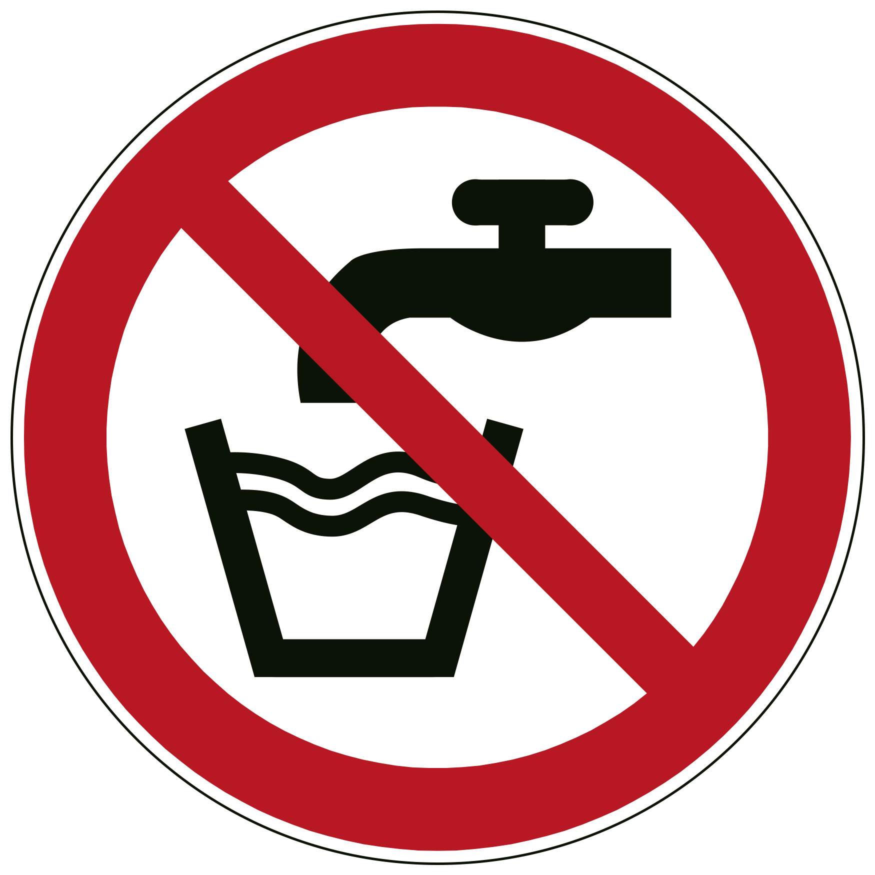 Kein Trinkwasser ⌀10 cm