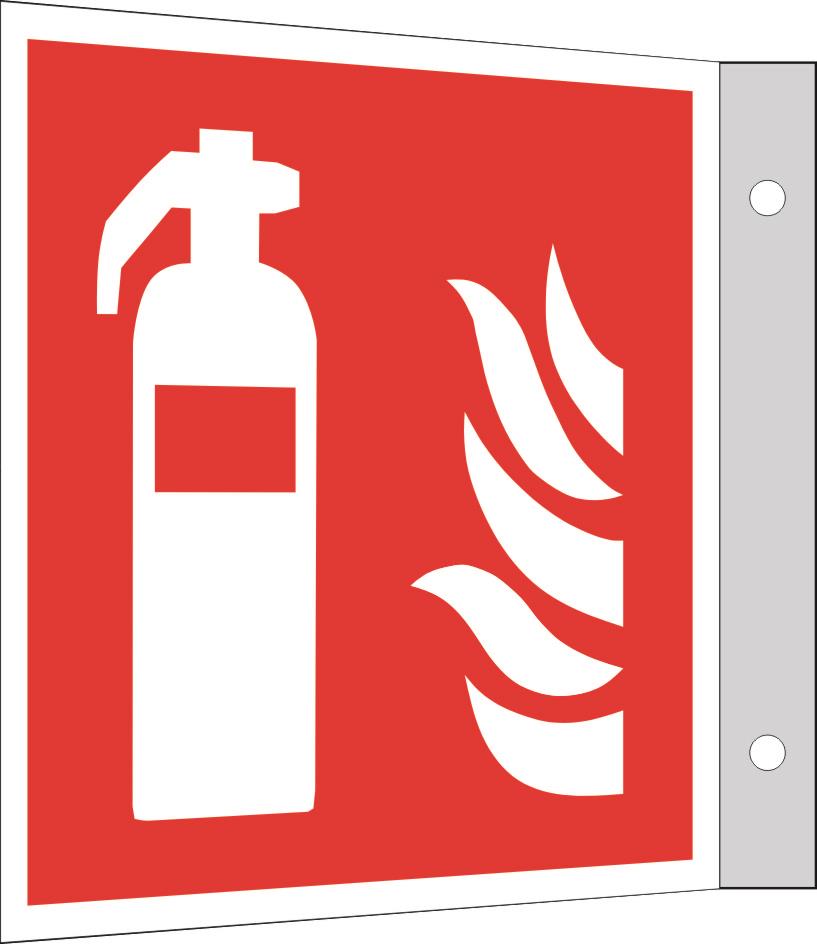 Fahnen,- Winkelschild Feuerlöscher