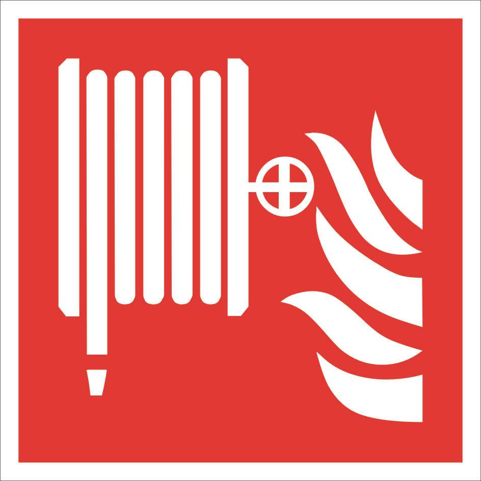 Löschschlauch nach ASR A1.3 ISO 7010-E002