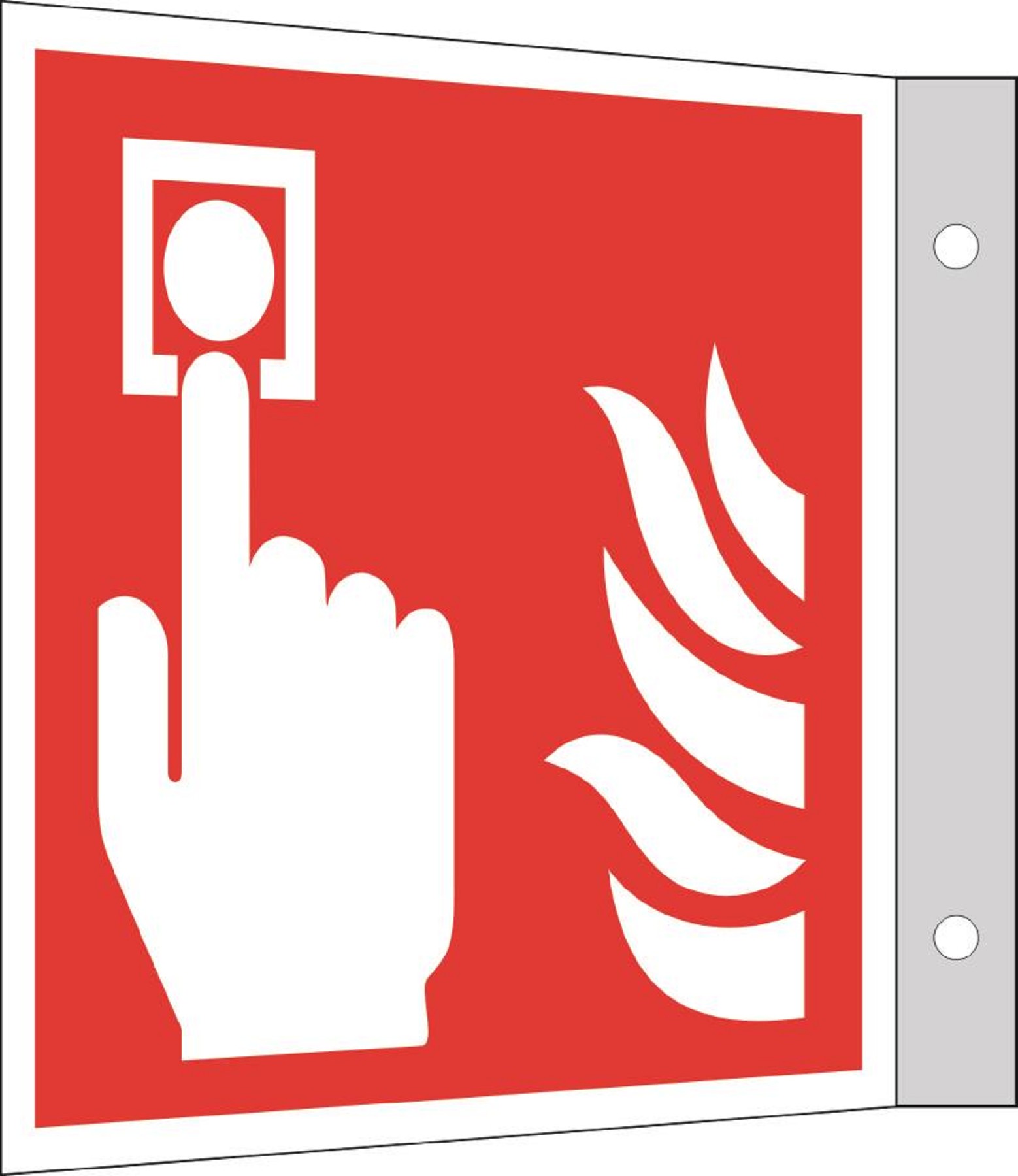 Fahnenschild Brandmelder nach ASR A1.3 Fahnenschild Brandmelder nach ASR A1.3