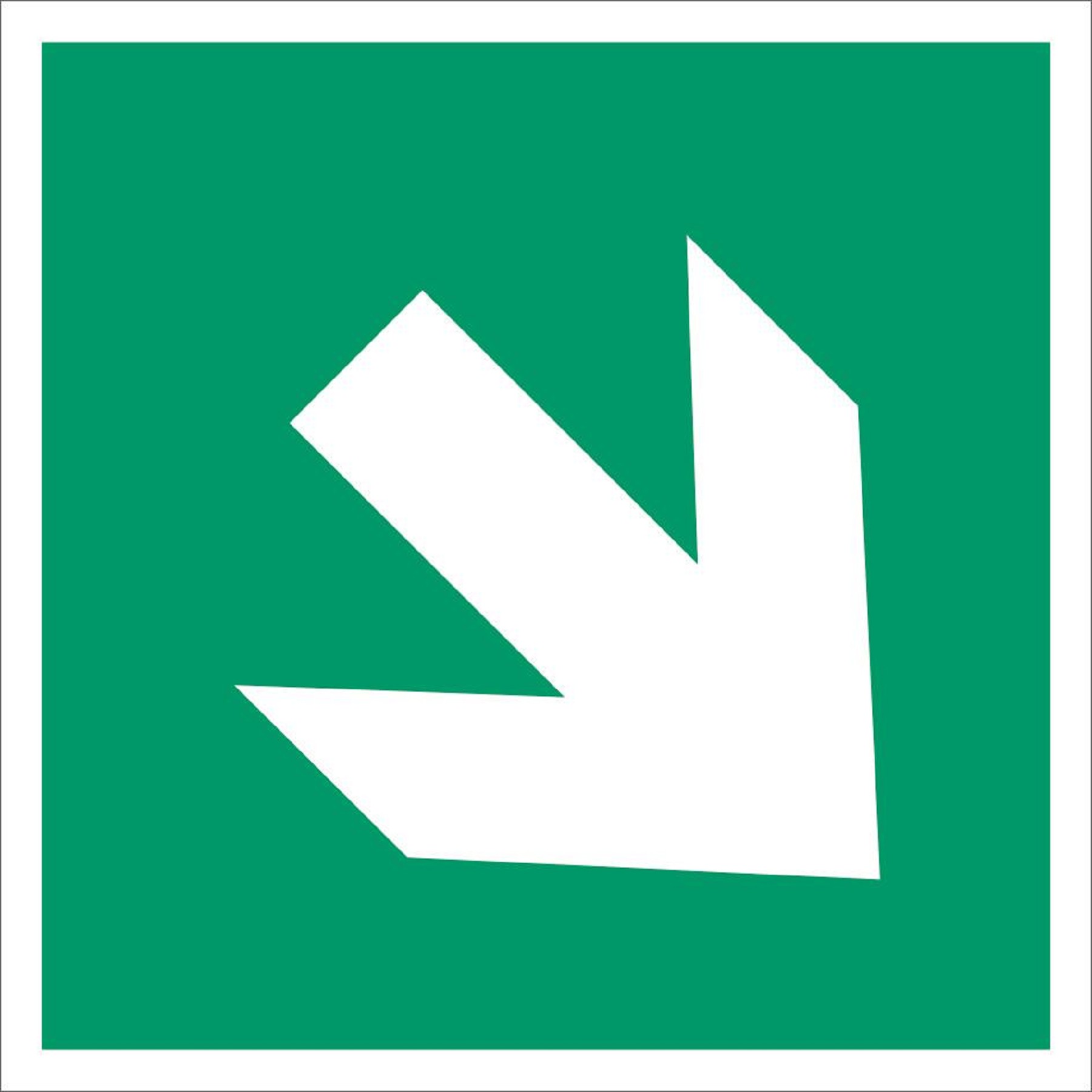 Richtungsangabe nach ISO 3864