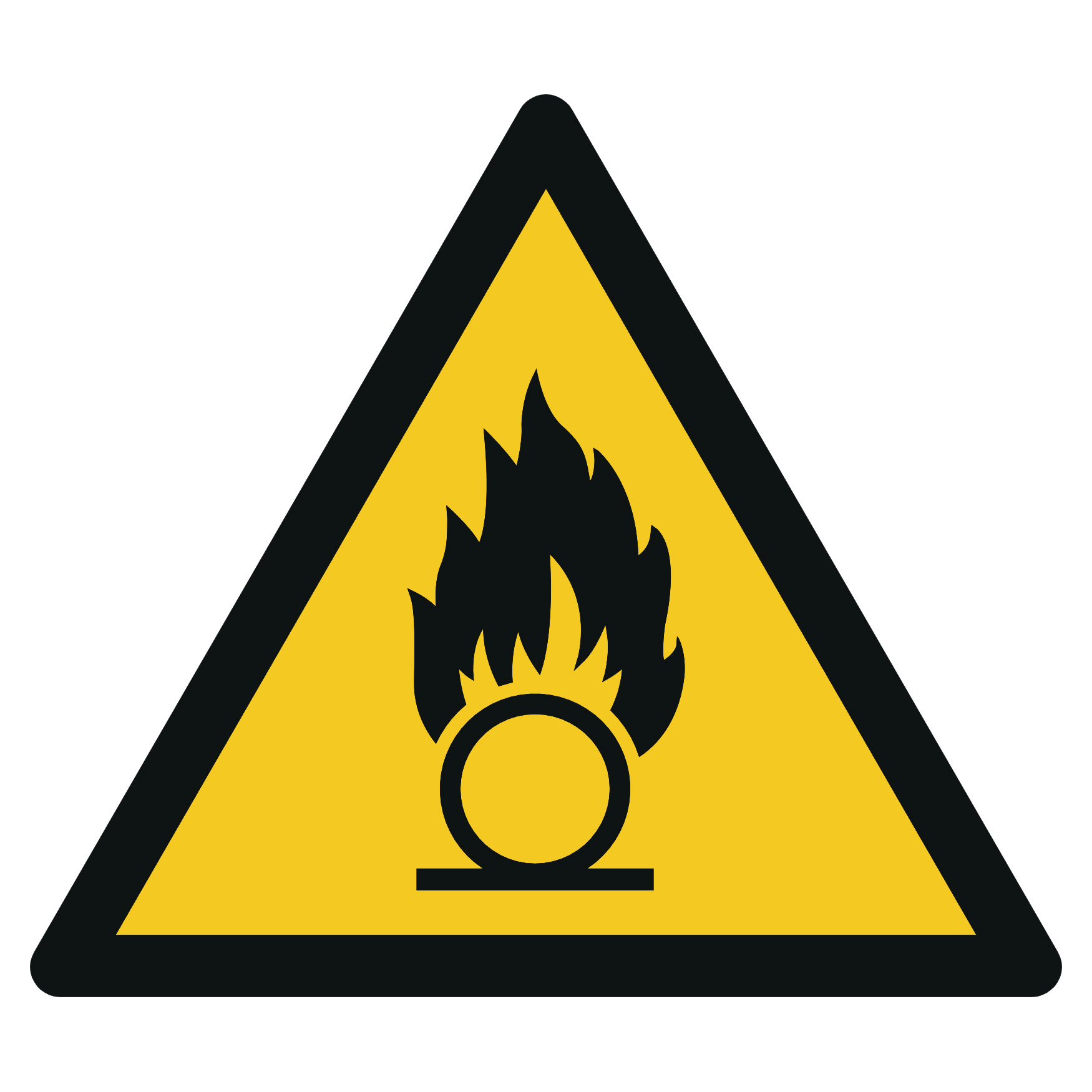 Warnung vor brandfördernden Stoffen