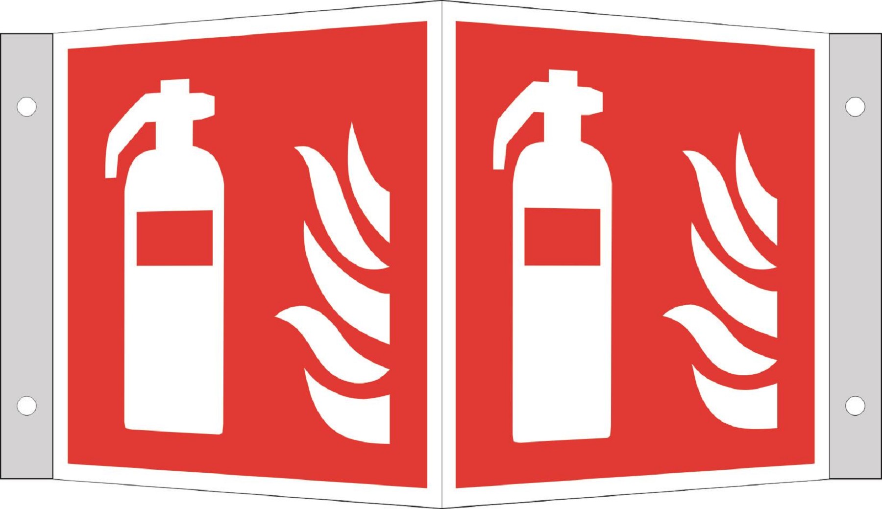 Winkelschild Feuerlöscher nach ASR A1.3 Winkelschild Feuerlöscher nach ASR A1.3