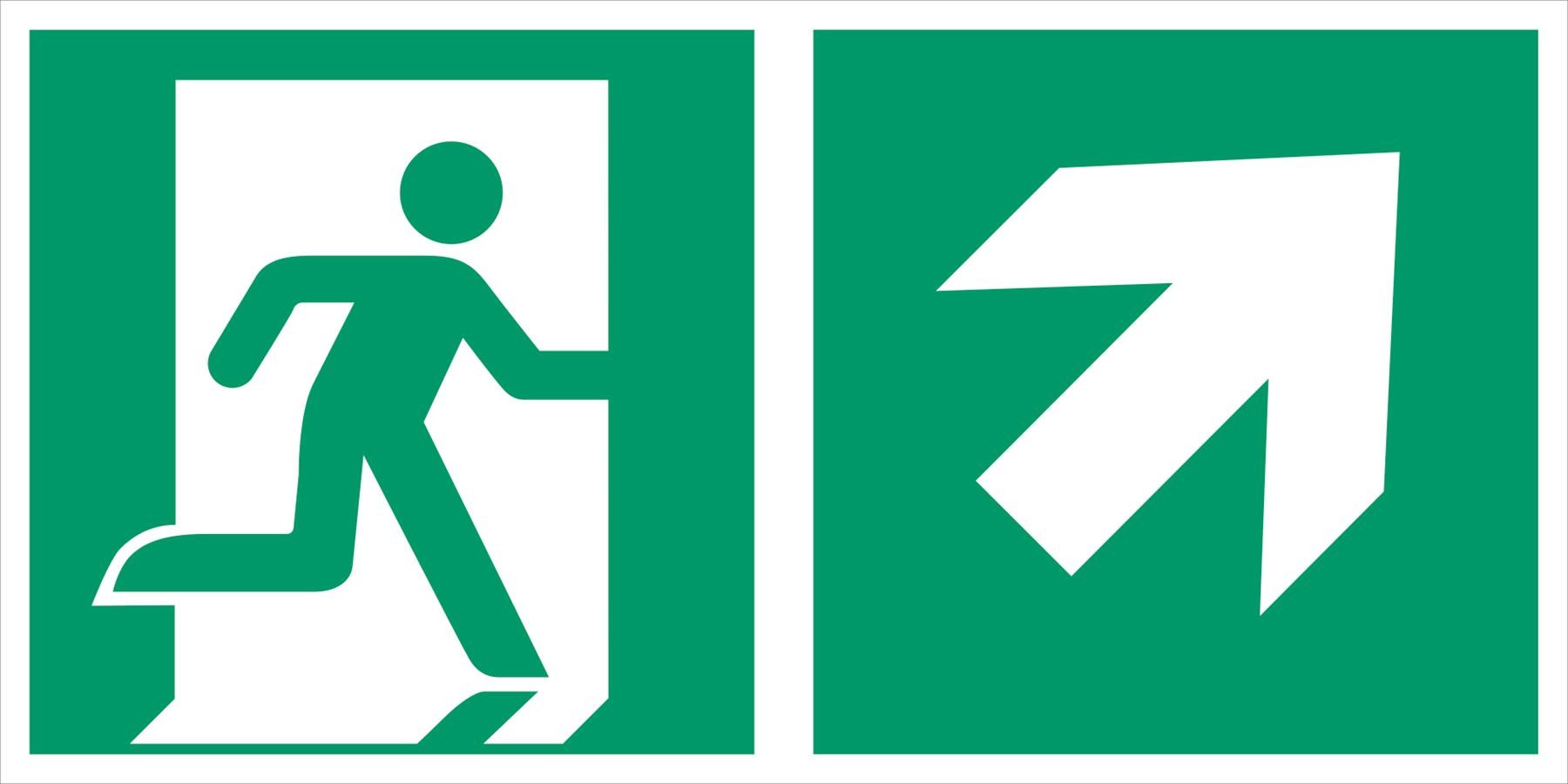 Kombischild Rettungsweg nach ASR A1.3 Kombischild Rettungsweg nach ASR A1.3