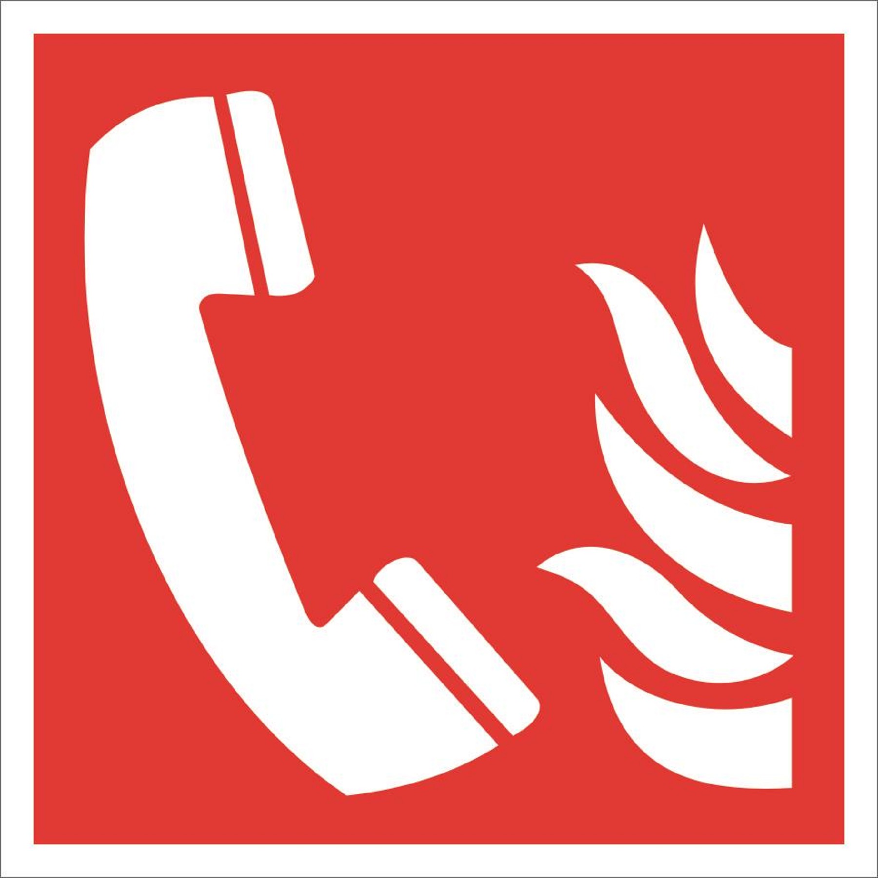 Int. Brandschutzkennzeichnung Brandmeldetelefon ASR A1.3